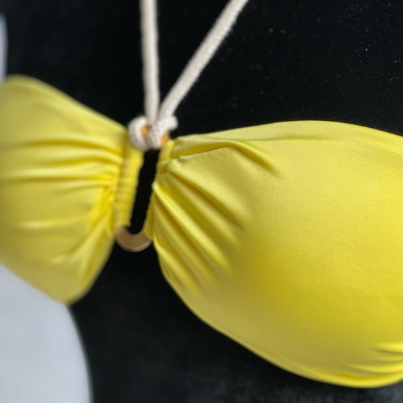 Vix Cozumel bandeau and full bottom 2 piece bikini set. NWT. Cozumel yellow - Picture 5 of 9